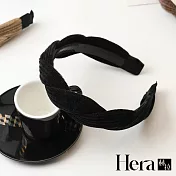 【Hera赫拉】秋冬款小香風絨面髮箍 H112112103 黑色