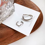 【Hera 赫拉】簡約金屬不規則小巧耳骨夾一對-2色 H11007165