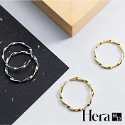 【Hera 赫拉】麻花開口戒指潮流扭結食指單戒指-2色 H111030103 金色