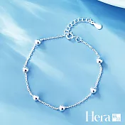 【Hera 赫拉】文青圓珠精鍍銀手環 H111071202 371 銀