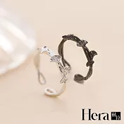 【Hera 赫拉】精鍍銀銀杏葉戒指 H111122004 銀色