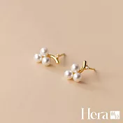 【Hera 赫拉】小清新葡萄精鍍銀耳針 H111122007 金色
