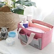 E.City_手提加厚媽咪包包中包收納包 粉