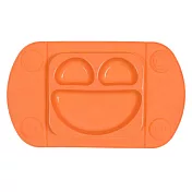 英國 EasyMat 笑臉矽膠餐盤/攜帶板- 橘