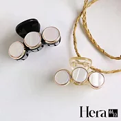 【Hera赫拉】珠光貝殼髮夾抓夾髮飾-小款2入組#H100414F