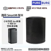 適用SmartMi / 智米 / 小米有品 Jya 峽灣Y-400-01空氣清淨機除臭除甲醛2合1活性碳HEPA濾網濾芯