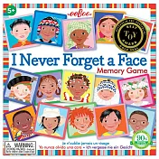 eeBoo 記憶遊戲桌遊 - I Never Forget a Face Square Memory Game (人物篇)