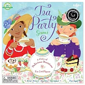 eeBoo 桌遊 - Tea Party Game下午茶 – 藍底白點桌布