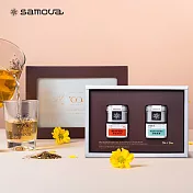 【 samova 】花漾時光系列 秘密花園 歐風禮盒 | 散茶馬口鐵20gx2｜茶葉禮盒 附禮袋