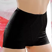 【華歌爾】彈性緹花短型束褲(64-82號/時尚黑)NV3423-BL 其他 Size 82