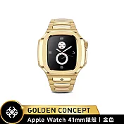 ★送原廠提袋+進口醒酒器★Golden Concept Apple Watch 41mm 保護殼 WC-RO41 金錶殼/金不鏽鋼錶帶 (18K金PVD鍍層)