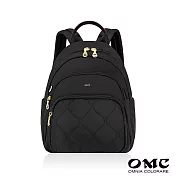 【OMC】多層收納輕巧休閒後背包23428- 黑色