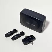 【美極品】全面啟動麥克風 1對2抗噪麥克風附充電艙 雙麥好收音 直播麥克風 收音麥克風 手機麥克風 無 深邃黑