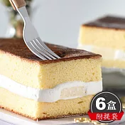 【久久津】焦糖布蕾蛋糕6盒組(320g/盒 附提袋)
