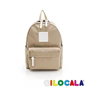 CILOCALA 亮彩尼龍防潑水後揹包-小 卡其