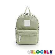 CILOCALA 亮彩尼龍防潑水後背包-小 秋草綠