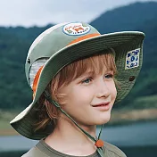 Lemonkid-兒童戶外防曬遮陽帽 咖啡色 小碼52