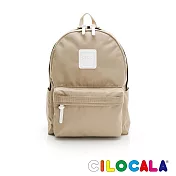 CILOCALA 亮彩尼龍防潑水後揹包-中大 卡其