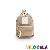 CILOCALA 亮彩尼龍防潑水後揹包-迷你 卡其