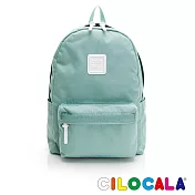 CILOCALA 亮彩尼龍防潑水後背包-大 蛋石藍