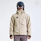 ADISI 男SMAWARM海洋溫控防水防風透氣雪衣AJ2321056 (S-2XL)｜保暖外套 防潑水 防水透濕 蚵殼棉 海洋紗 環保 機能 S 米卡其