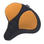 DR.AIR 健身車、電動自行車用3D立體紋路氣墊座墊套 香檳色