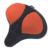 DR.AIR 健身車、電動自行車用3D立體紋路氣墊座墊套 橘色
