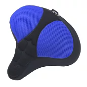 DR.AIR 升級版健身車、電動自行車用3D立體紋路氣墊座墊套 藍色