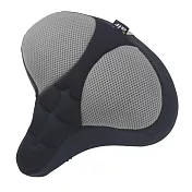 DR.AIR 升級版健身車、電動自行車用3D立體紋路氣墊座墊套 灰色