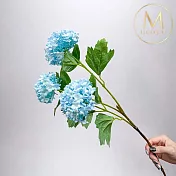 【Floral M】京都夏日繡球碎冰藍仿真花花材（1入組）