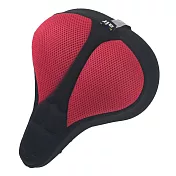 DR.AIR 城市車用3D立體紋路氣墊座墊套(適用U-Bike坐墊) 紅色