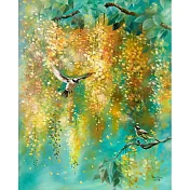 【玲廊滿藝】曾啟文-黃金白首系列02-從北方稍來的消息91x72cm