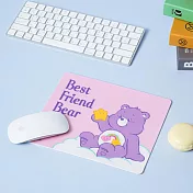 彩虹熊 Care Bears 滑鼠墊 印章墊 配件 文具 紫色熊