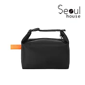 Seoul house 可折疊大容量保溫保冷袋-便當袋 黑色