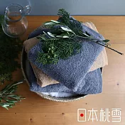 【日本桃雪】sensui Yu抗菌防臭檜木萃取精梳棉方巾超值兩件組(多色任選- 明亮灰)|鈴木太太公司貨