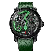 Lucky Harvey 真樂時 靈蛇蟄起 夜光錶盤 全自動機芯 手錶 機械錶 43mm LHY-A009-1 綠色
