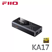 FiiO KA17 旗艦平衡解碼耳機轉換器 - 黑色款