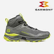GARMONT 男款 GTX 中筒越野疾行健走鞋 9.81 Engage MID 002840 (S05016)｜黃金大底 GoreTex 防水透氣 疾速健行 健走 UK8 鐵灰-綠