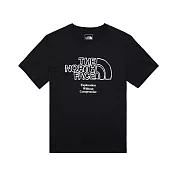 The North Face U MFO S/S ECO BRAND TEE - AP 男女短袖上衣-黑-NF0A8AUXJK3 M 黑色