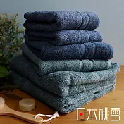 【日本桃雪】sensui Ko極上瞬吸抗菌蓬軟超長棉浴巾 (暗影綠) | 鈴木太太公司貨
