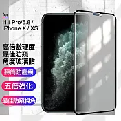 CITY BOSS for iPhone11 Pro 5.8 / iPhone X / XS 高倍數硬度防窺角度玻璃貼