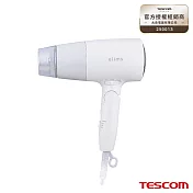 【TESCOM】輕巧大風量吹風機 TD550ATW-W 晨曦白