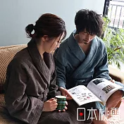 【日本桃雪】sensui SEK抗菌防臭超長棉浴袍/睡袍 M  (竹炭灰) | 鈴木太太公司貨