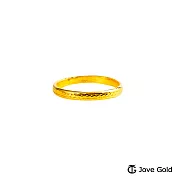 JoveGold漾金飾 細微之美黃金戒指