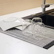《KELA》Ramina捲式碗盤瀝水墊(53x33) | 餐具杯盤墊 隔水墊 流理臺墊 蔬果清洗架