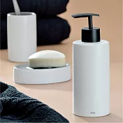 《KELA》Matsi陶製洗手乳罐 | 按壓瓶 分裝瓶 乳液瓶 沐浴乳罐 - 冷白300ml