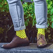 【LEEDS WEATHER】Banana Kick -繽紛波卡點點 ∣抑菌除臭、台灣製∣中筒襪 23 - 28 cm