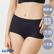 【日本GUNZE】吸濕快乾無痕三角小褲 LL 深藍