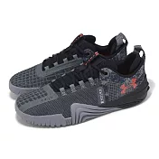 Under Armour 訓練鞋 Tribase Reign 6 Q1 男鞋 灰 藍 緩衝 支撐 運動鞋 3027352400
