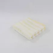 JOGAN日本成願毛巾 Airfeeling 朵朵雲系列 純棉小方巾 線條黃